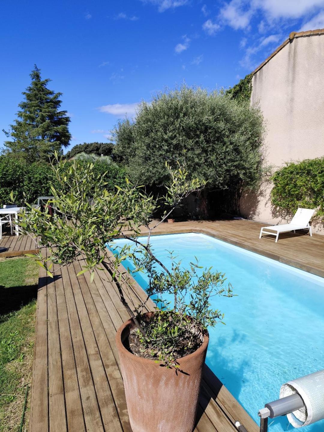 Chambre studio indépendante au calme vue sur piscine Teyran Esterno foto